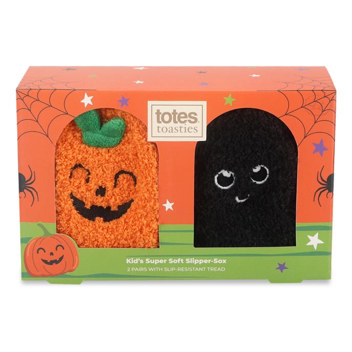 totes toasties® Childrens Twin Pack Super Soft Cosy Slipper Sox Halloween Extra Image 4